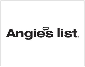 Angie's List logo with speech bubble.